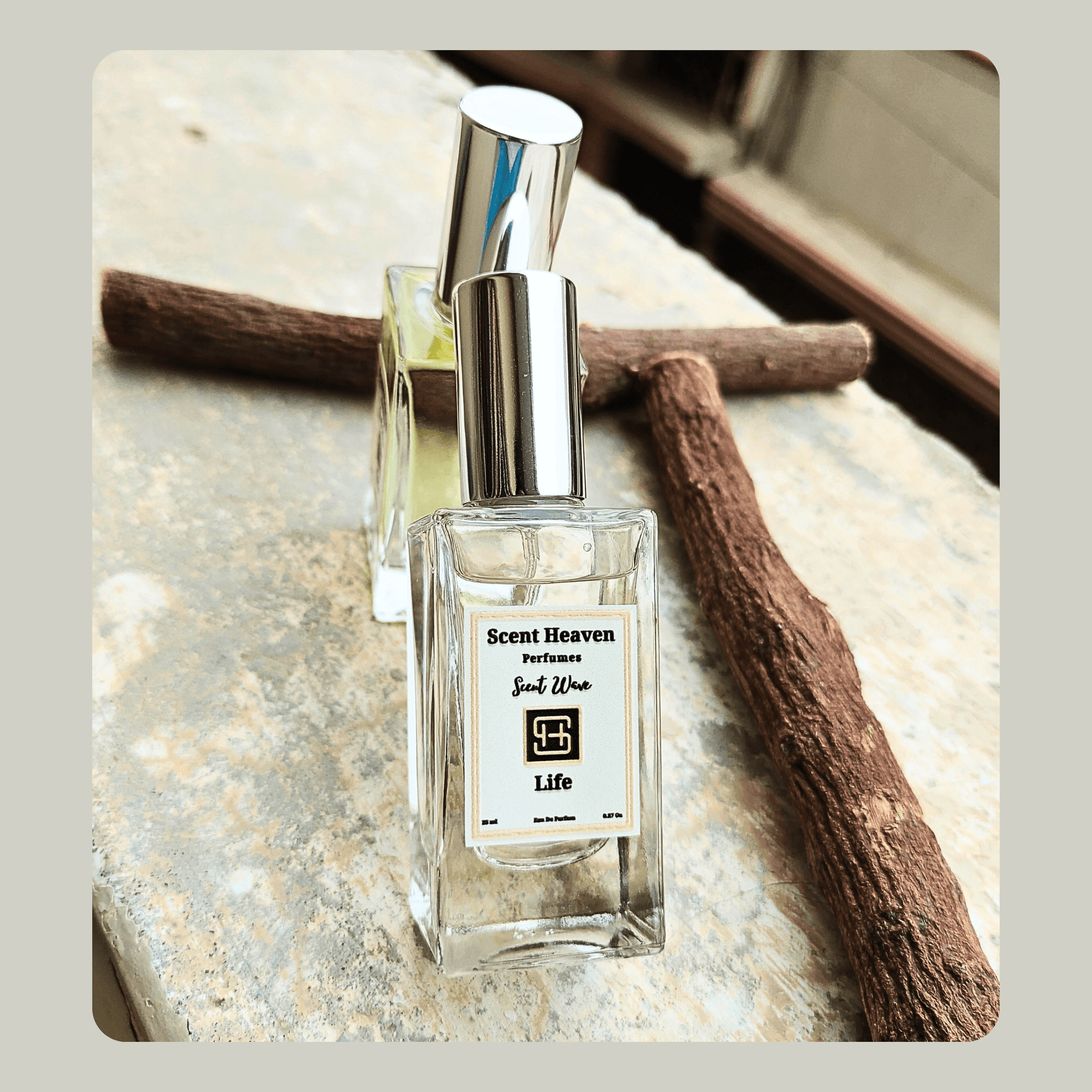 Experience LIFE Perfume – a refreshing blend of vibrant citrus, juicy fruits, and warm vanilla. Perfect for adding elegance and charm to any occasion.