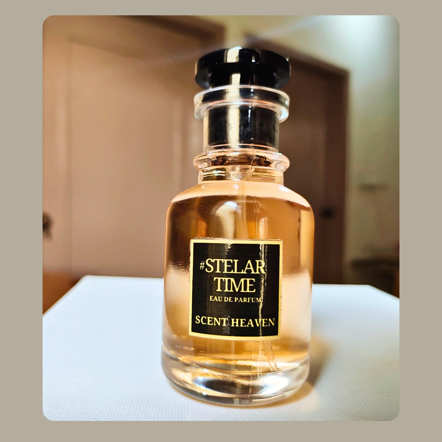  # Stelr Time perfume bottle with amber, floral, and vanilla notes – elegant oriental fragrance for men and women